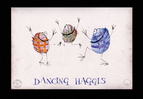 Dancing Haggis Scottish Folklore by Tony Fernandes